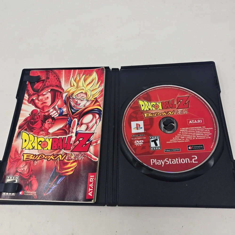 Dragon Ball Z Budokai PS2 PlayStation 2 Greatest Hits Atari Fighting Game CIB